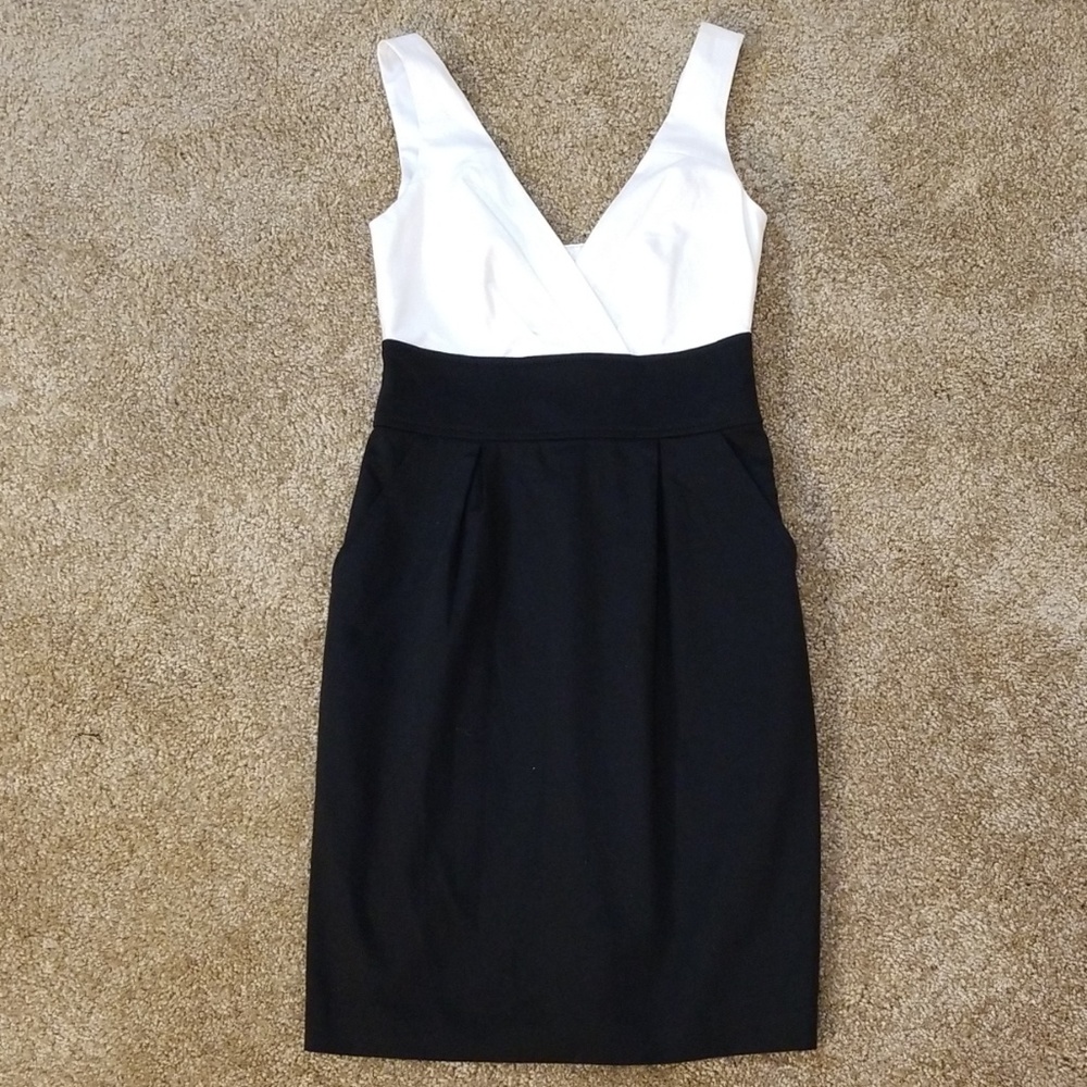 NWT Express Black and White Body Con Dress